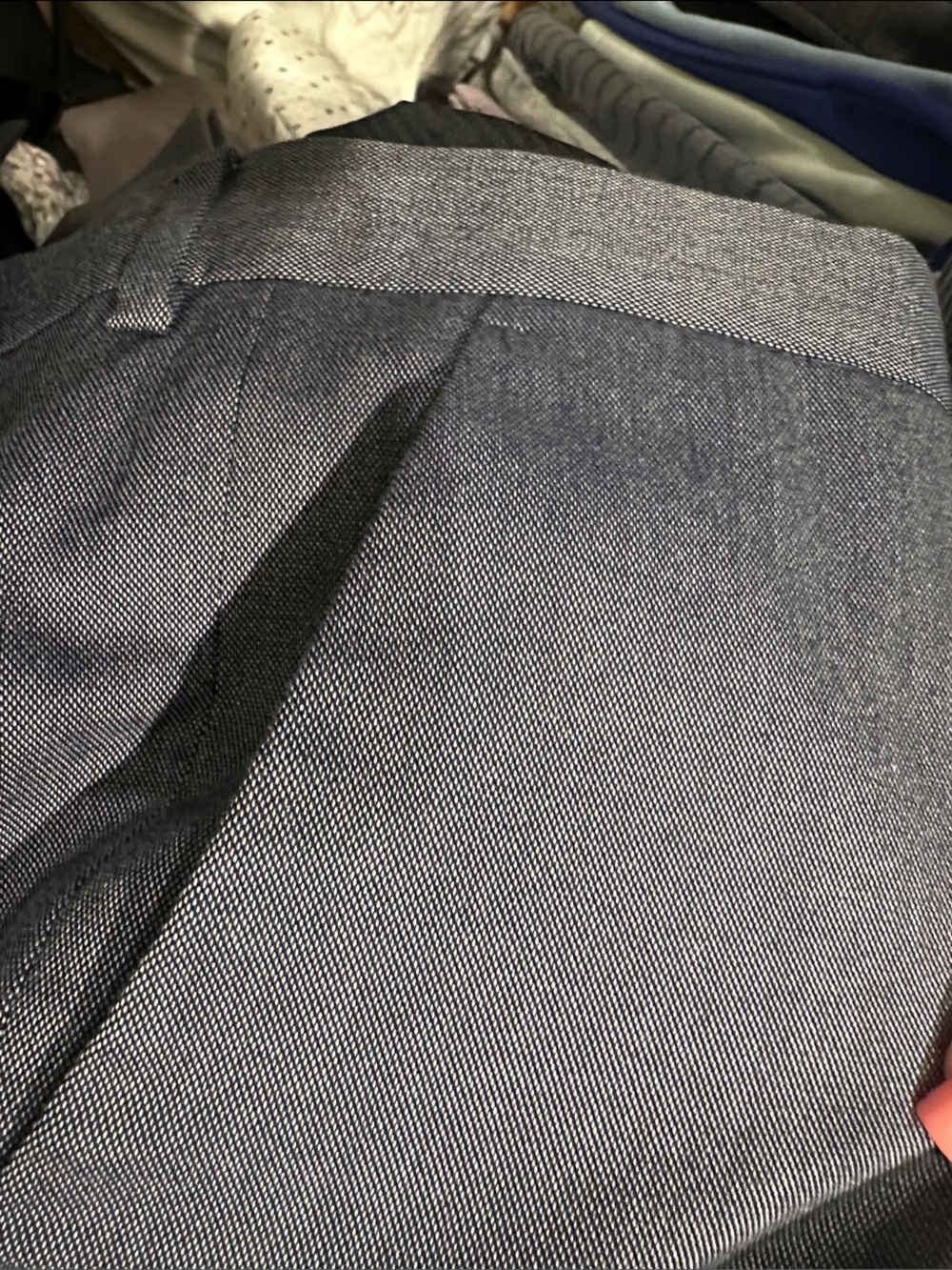 Express Men's Charcoal Flat Front Dress Pants